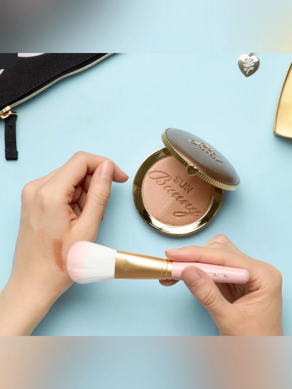 ✨ NEW Too Faced Sun Bunny Radiant Duo Bronzer California Glow BNIB Full Size ✨